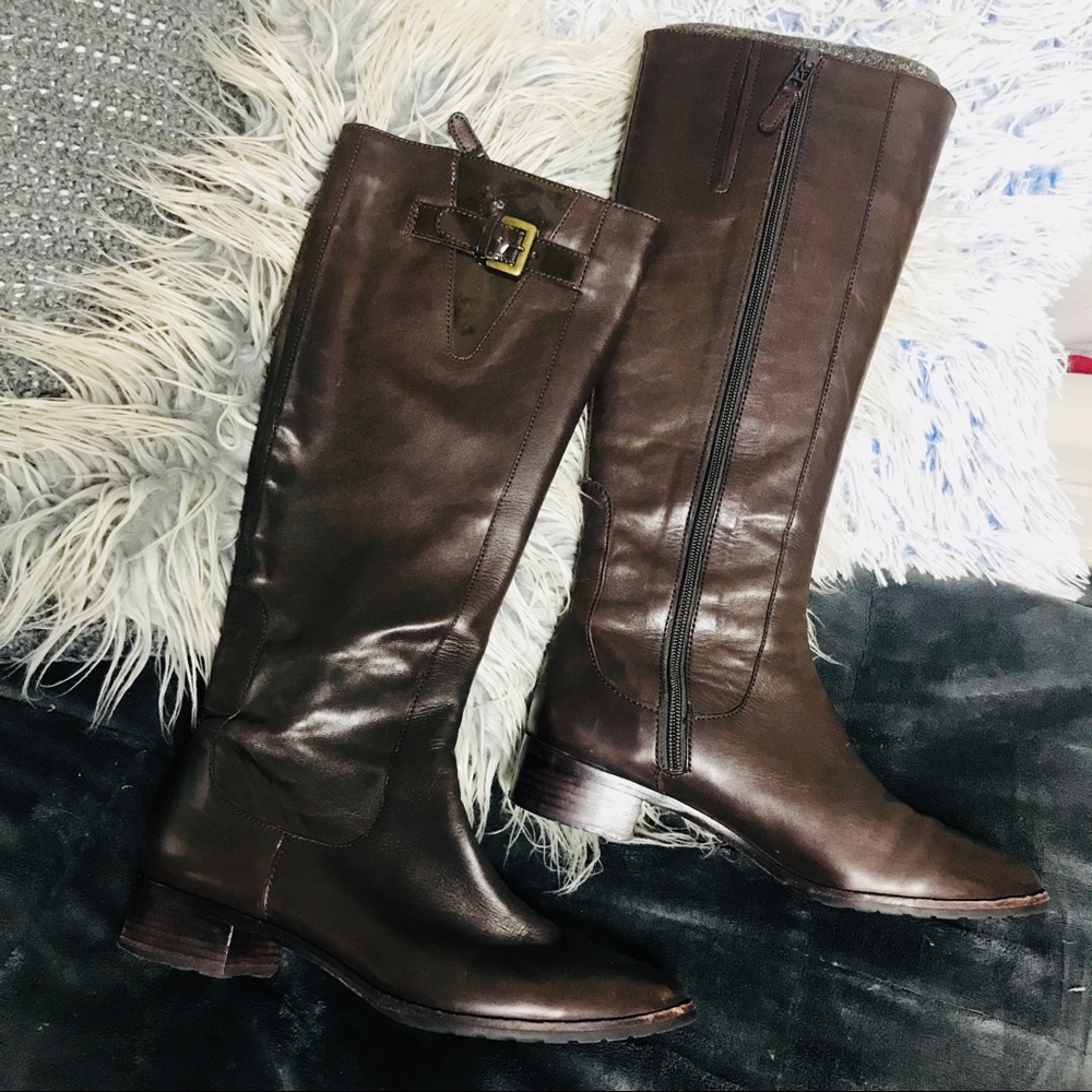 Brown Cole Haan Knee High Boots